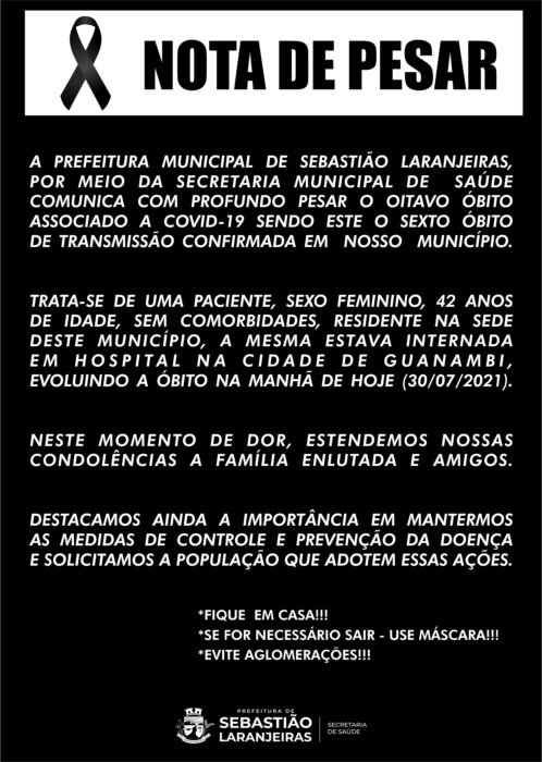 NOTA DE PESAR