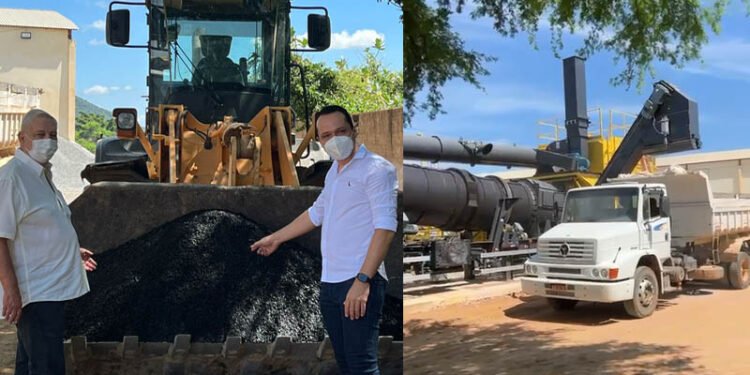 Usina de Asfalto de alta capacidade da Prefeitura de Guanambi entra em operação