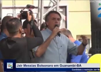 Bolsonaro faz campanha em Guanambi e pede a apoiadores que votem em ACM Neto