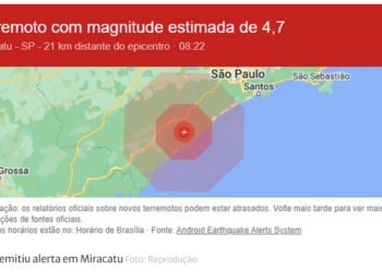 Terremoto é registrado em SP e surpreende moradores