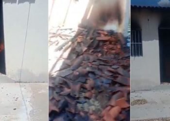 Após discussão, homem ateia fogo na casa de companheira em Palmas de Monte Alto; veja vídeo