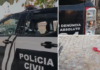 Homem depreda viatura policial, foge e é preso dentro de hospital em Carinhanha.