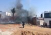 Pindaí: incêndio em terreno baldio mobiliza Polícia Militar